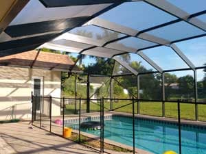 Custom pool cage in Miami-Dade County