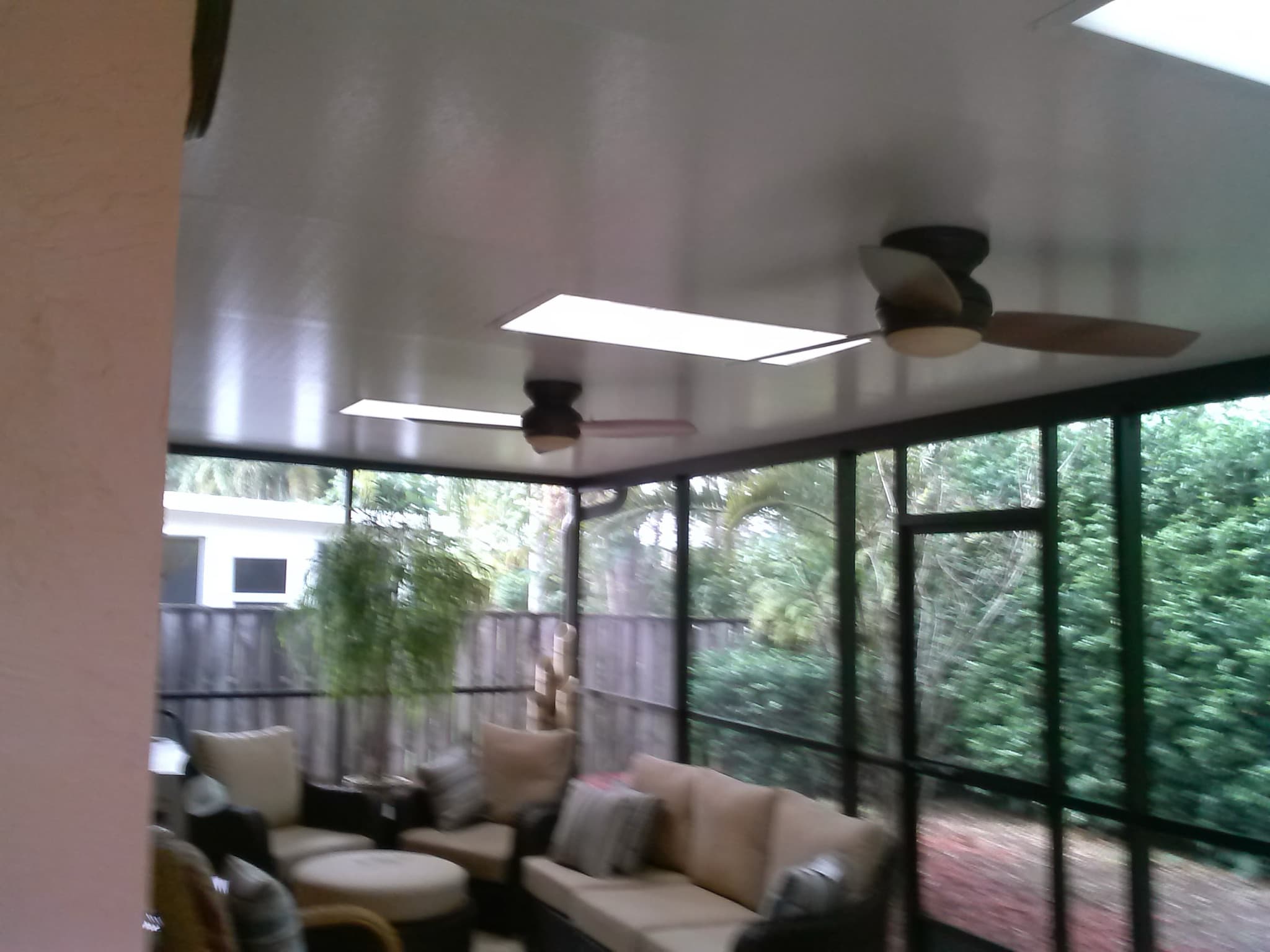 Pool enclosure skylight, photo 1